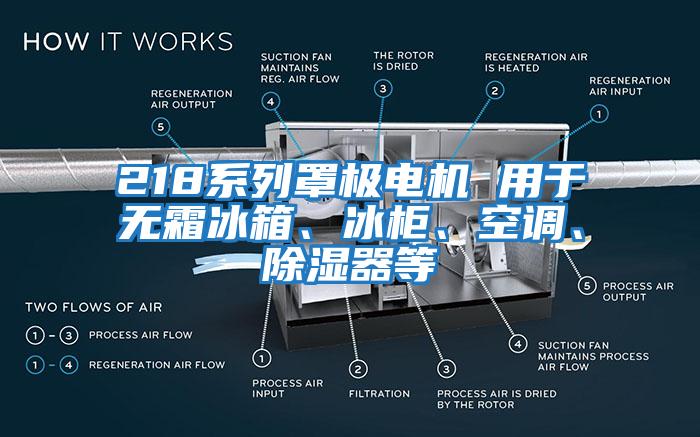 218系列罩極電機 用于無霜冰箱、冰柜、空調(diào)、除濕器等