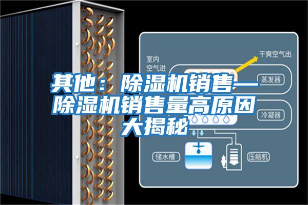 其他：除濕機銷售—除濕機銷售量高原因大揭秘