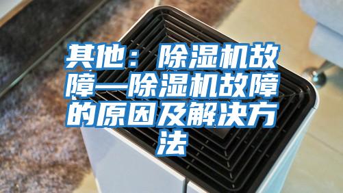 其他：除濕機(jī)故障—除濕機(jī)故障的原因及解決方法