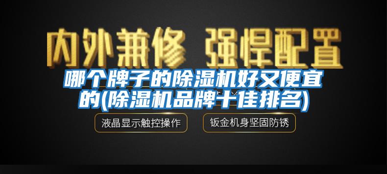 哪個牌子的除濕機好又便宜的(除濕機品牌十佳排名)