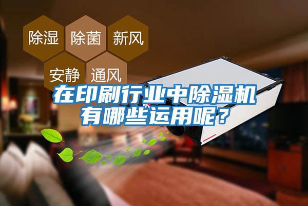 在印刷行業(yè)中除濕機有哪些運用呢？