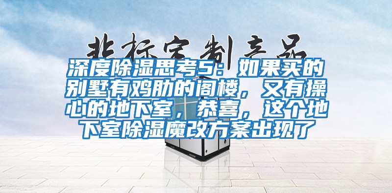 深度除濕思考5：如果買的別墅有雞肋的閣樓，又有操心的地下室，恭喜，這個地下室除濕魔改方案出現(xiàn)了