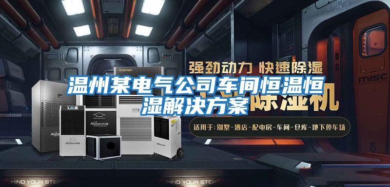 溫州某電氣公司車間恒溫恒濕解決方案