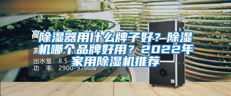 除濕器用什么牌子好？除濕機哪個品牌好用？2022年家用除濕機推薦