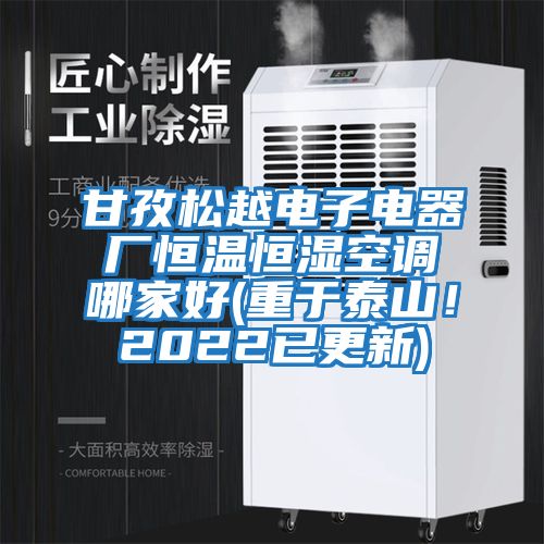 甘孜松越電子電器廠恒溫恒濕空調(diào)哪家好(重于泰山！2022已更新)