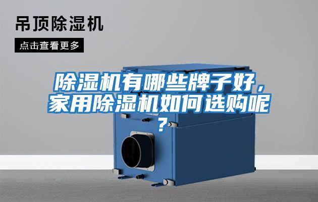 除濕機有哪些牌子好，家用除濕機如何選購呢？